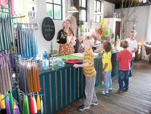kinderfeestje kaarsenmakerij eenrum